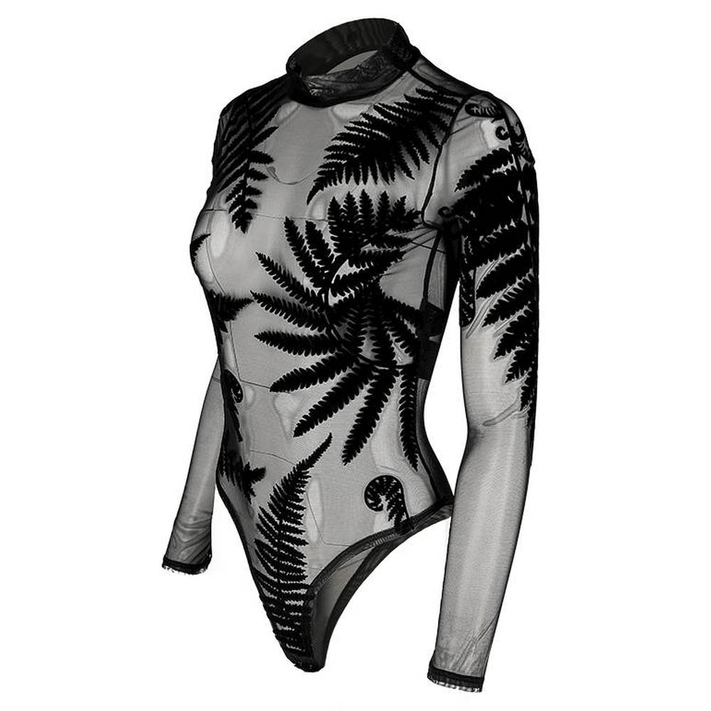 Restyle - Forest Witch Mesh Fern Body - Schwarz